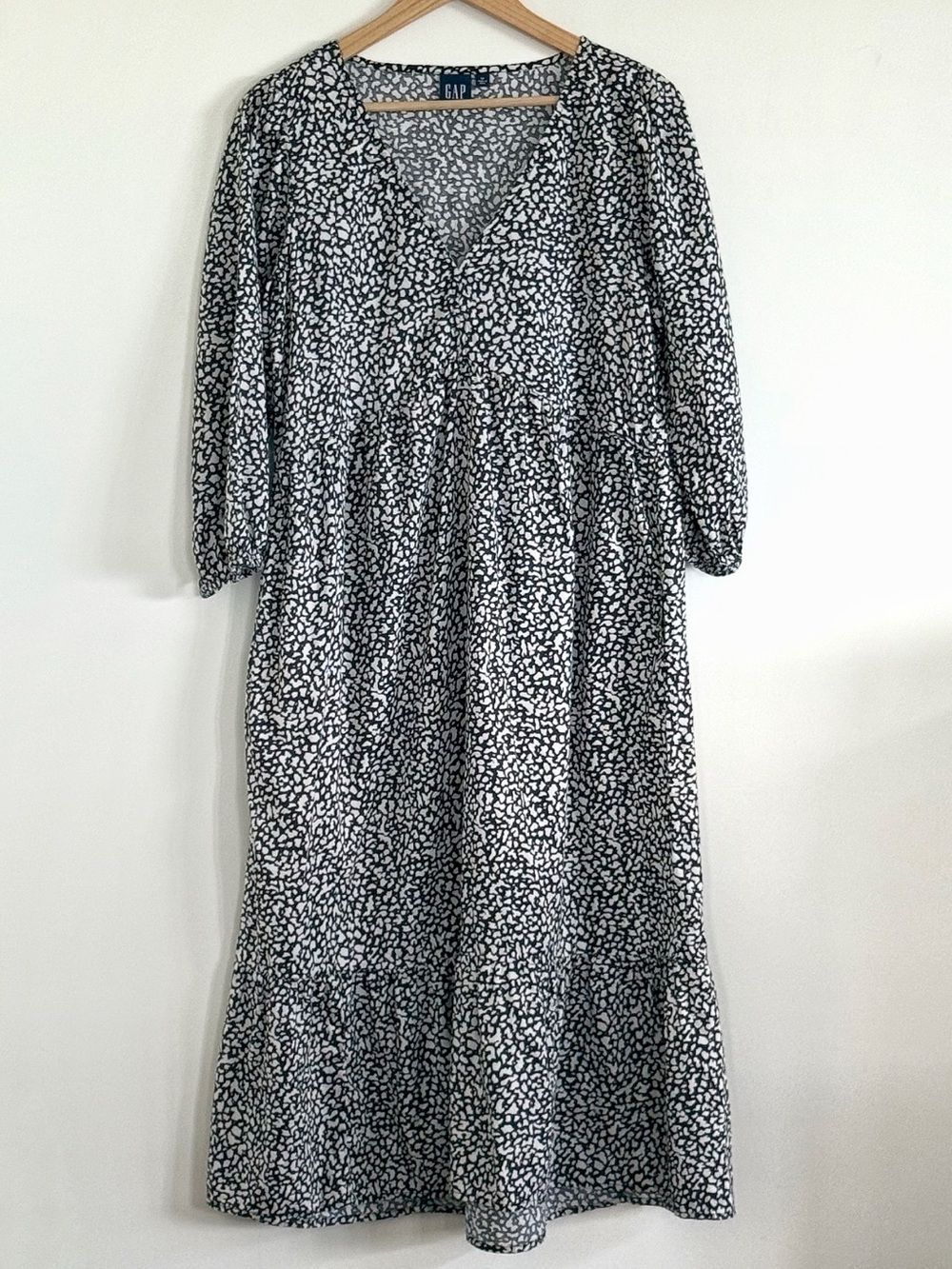 Vintage Inspired GAP Ruffle Hem Midi Dress